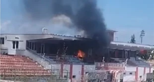 Zjarr në stadiumin e Korçës, dyshimet e para